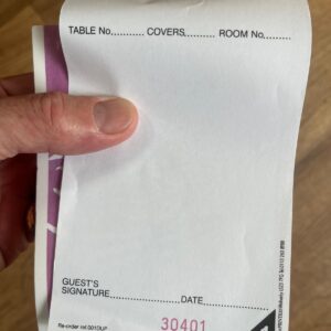 Duplicate NCR Numbered Order Pads