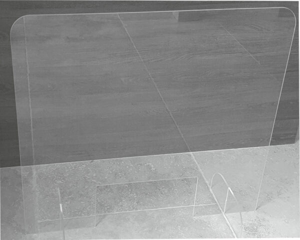 Self standing acrylic sneezecough protection screens COVID-19 Protection screens